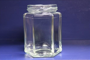 12oz hexagon honey with lids